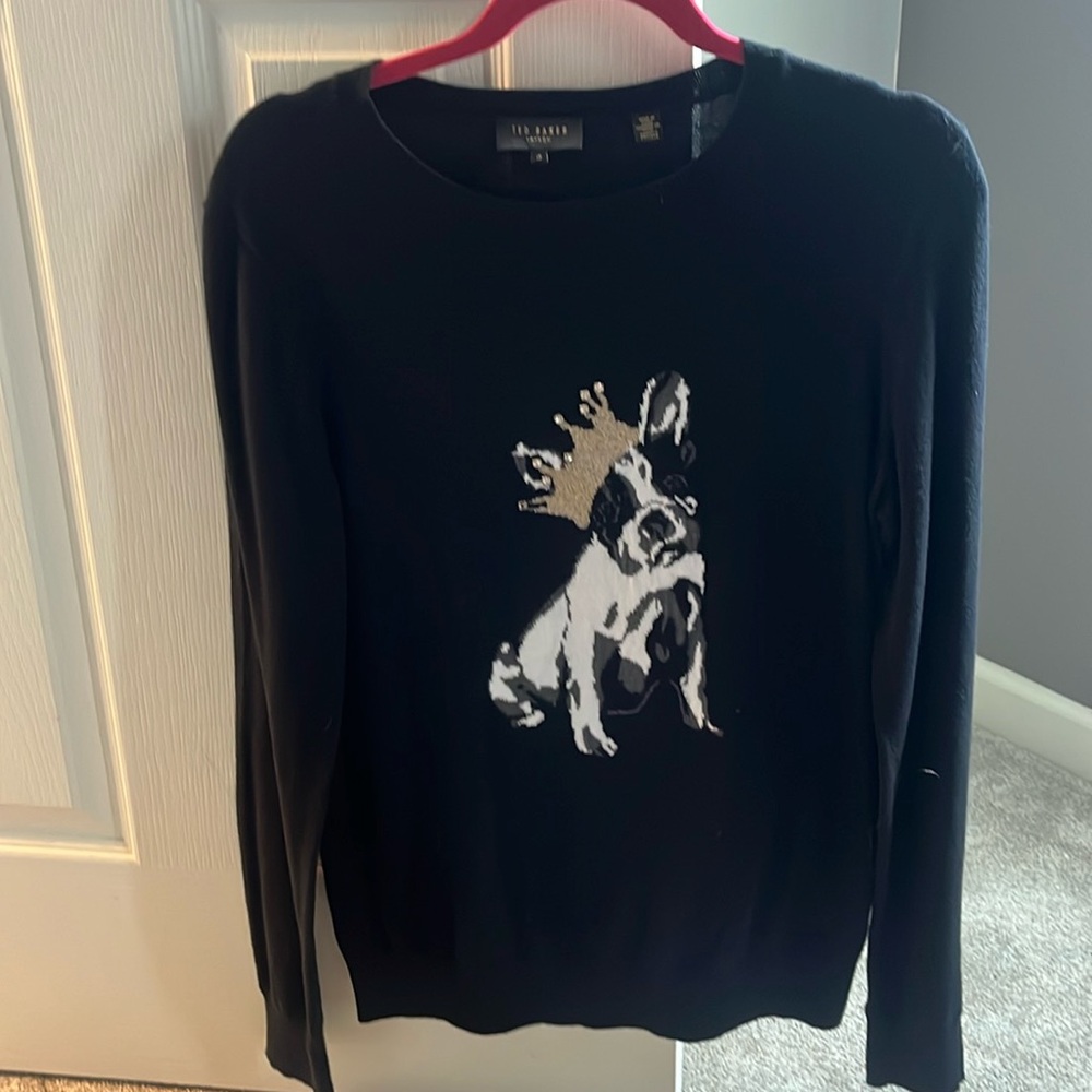 Ted Baker french bulldog sweater size 3